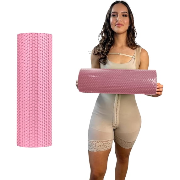 BBL Pillow Toilet Seat Riser, BBL Toilet Riser, D-Shaped High Density Foam Lumbar Roll Back Support Pillow, Toliet Seat Lift, Yoga BBL Pillow Toilet Riser, Brazilian Butt Lift Toilet Seat