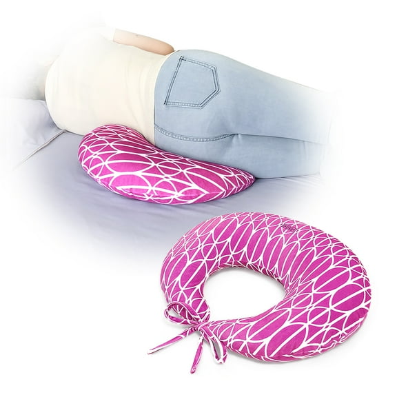 BBL Sleeping Pillow After Surgery - Booty Butt Pillow for Sitting, Brazilian Butt Lift Support Cushion (Pink)