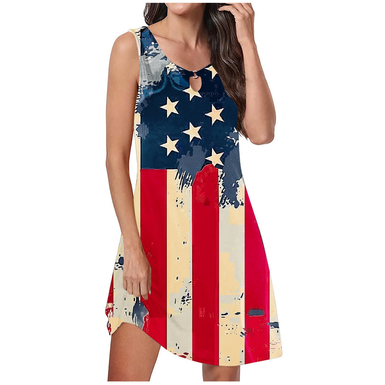 BBMHFW Lightweight Summer Dress Sundresses Womens Trendy 2023 Casual