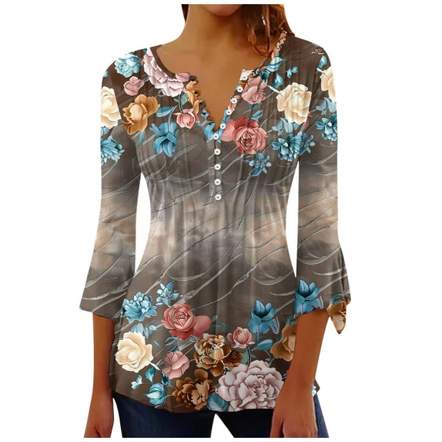 BBMHFW Plus Size Shirts for Women Womens Fashion 2024 Tops Extra Long