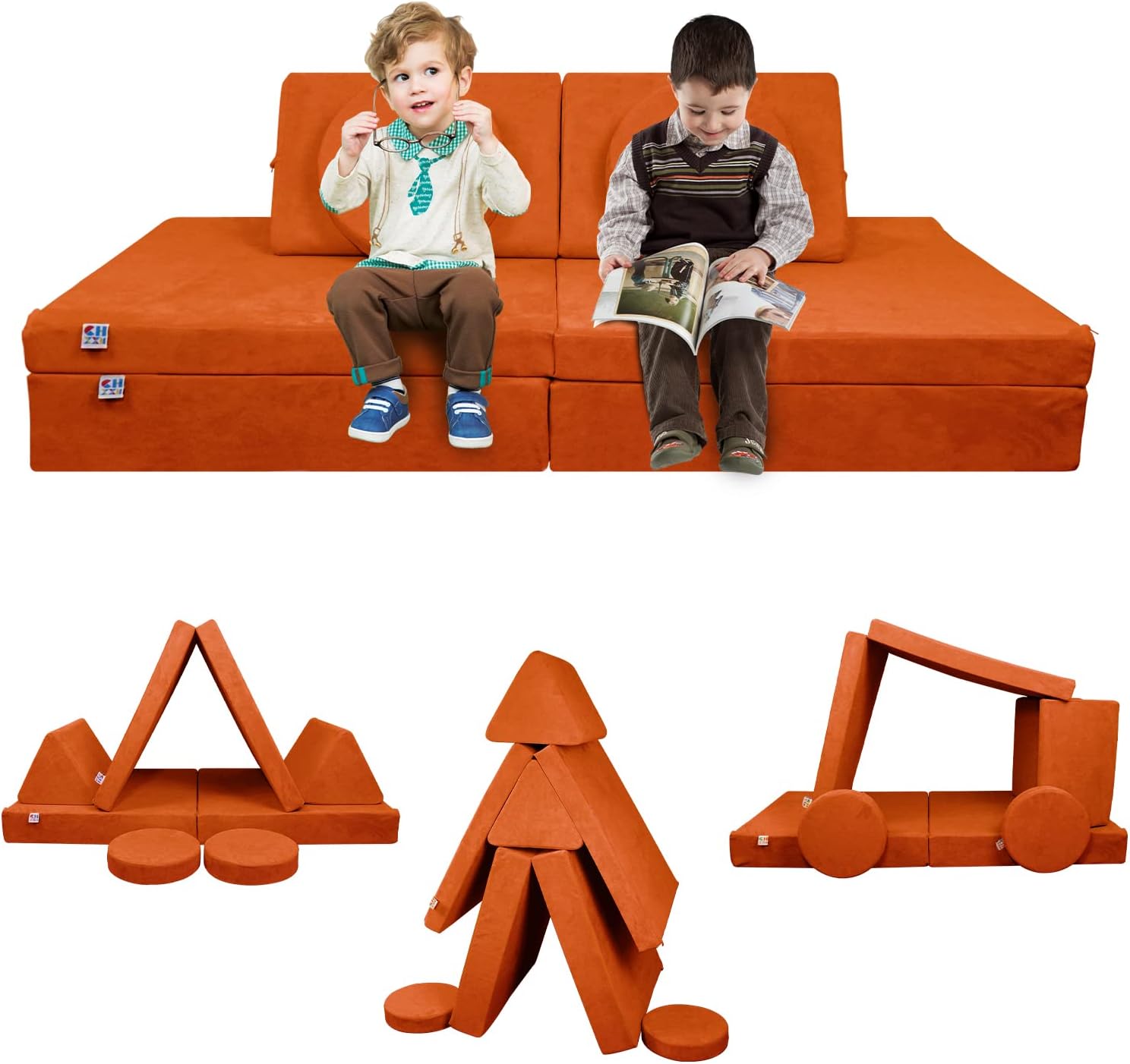 BBNBDMZ Couch (Large Size) Fold Out Modula Sofa for Playroom Bedroom