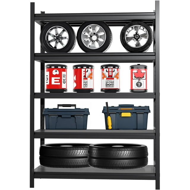 BBNBDMZ Garage Shelving 72" H Heavy Duty Garage Shelves 5Tier