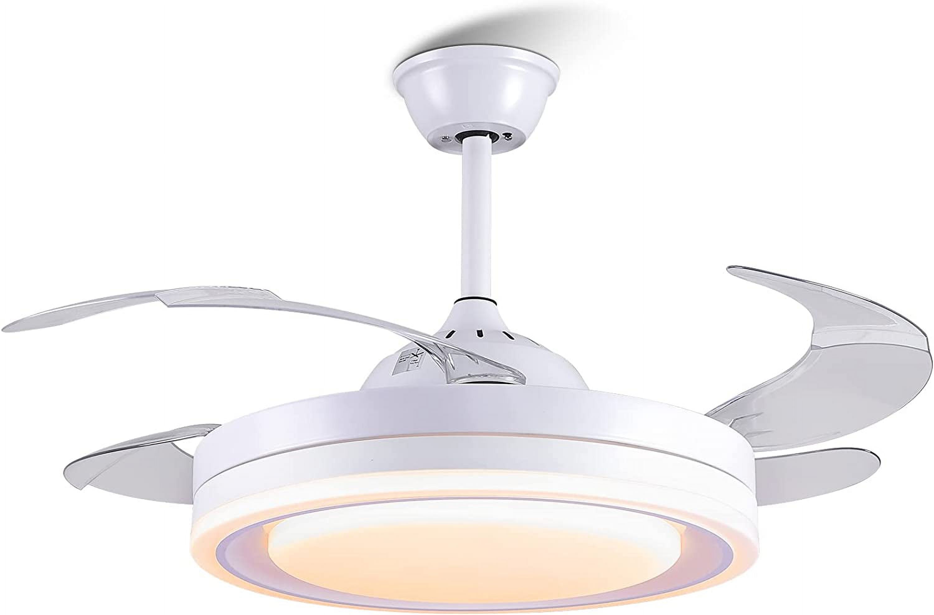 BBNBDMZ Retractable Ceiling Fans with Lights and Remote Control