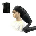 thumbnail image 1 of BBOO Bonnet Hair Dryer Hood Diffuser Attachment Adjustable Deep Conditioning Cap Upgraded Dry Heat Protector with Elastic Strap for Natural Curly Textured Hair Care Fast Drying Styling Black, 1 of 7