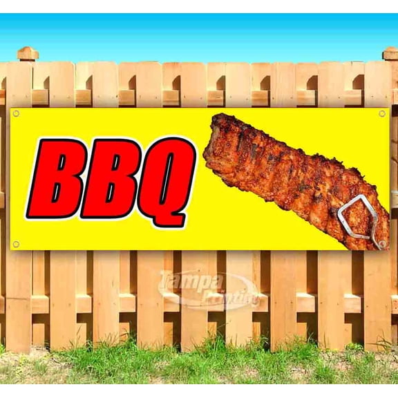 BBQ 13 oz Vinyl Banner With Metal Grommets