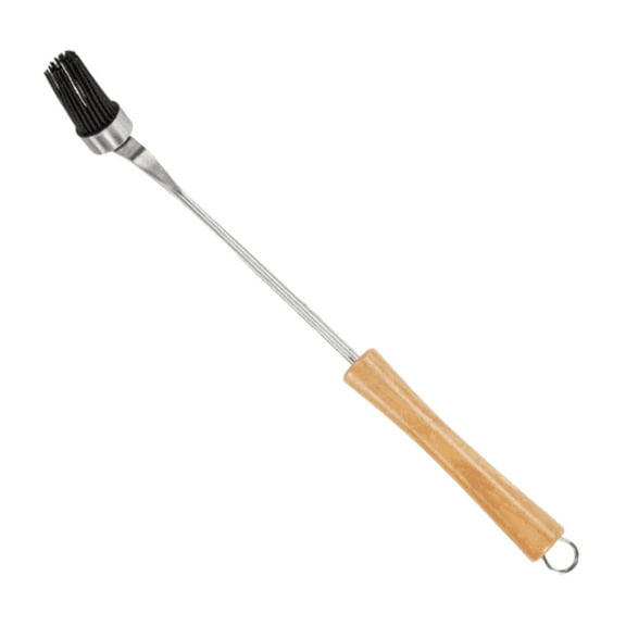 BBQ-AID Basting Brush - For Marinating, Glazing, Seasoning - Bbq Silicone Brush Cooking, Baster for Cooking Brush - Premium Wood Handle, Stainless Steel Core and Silicone Bristles for Easy Cleaning