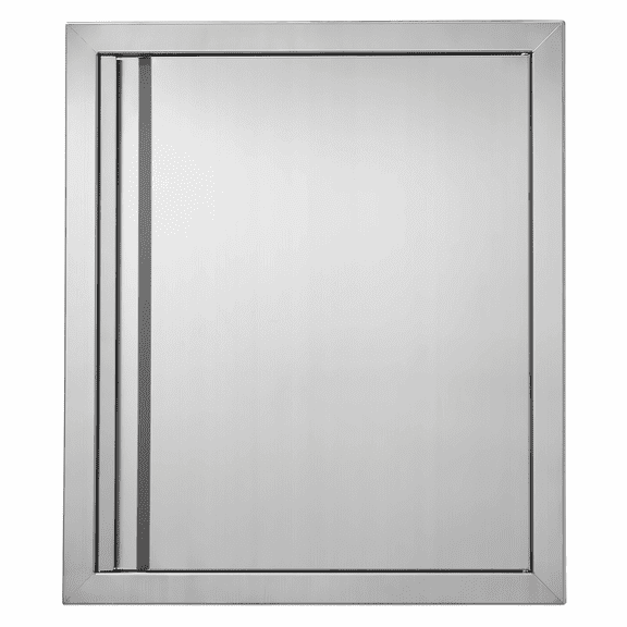 BBQ Access Door 18x21 Inch, Stainless Steel Outdoor Kitchen Cabinet Door, Flush Mount Grill Door with Recessed Handle, BBQ Island Door for Grilling Station