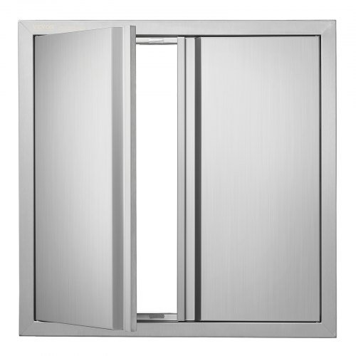BBQ Access Door, 24W x 24H Inch Double Outdoor Kitchen Door, Stainless