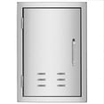 thumbnail image 1 of BBQ Access Door | Kitchen Metal Grill Door with Handle |14W X 20H Inch Single Stainless Steel Wall Vertical Door for Outdoor Kitchen Grill Station, 1 of 9