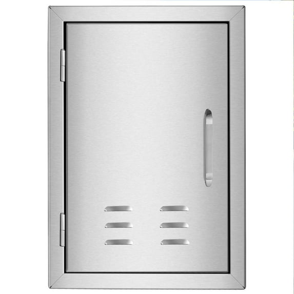 BBQ Access Door | Kitchen Metal Grill Door with Handle |14W X 20H Inch Single Stainless Steel Wall Vertical Door for Outdoor Kitchen Grill Station