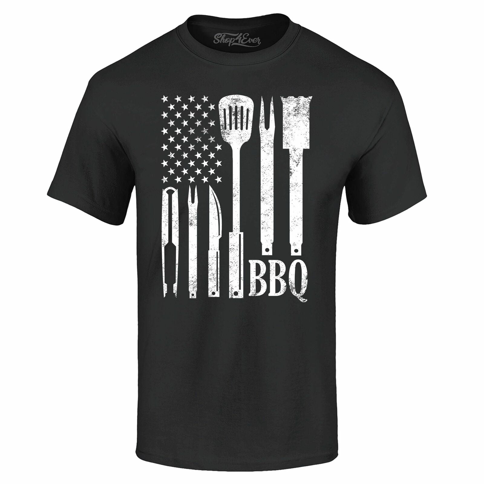 BBQ American Flag T-shirt Pitmaster Barbecue Lover For Dad Shirts ...