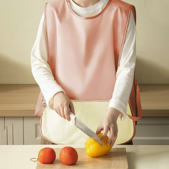 BBQ Apron,Adjustable Vest Apron with Hand Wipe Towel,Waterproof Oil Proof Polyester Apron with Pockets,Unisex Lightweight Catering Work Apron for Kitchen Cooking Barbecue Gardening