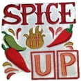 thumbnail image 1 of BBQ Apron Design [Spice It Up] Embroidered Iron On/Sew Patch [4.48 X 4.48], 1 of 2