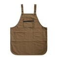 thumbnail image 1 of BBQ Apron with Pockets, Adjustable Outdoor Camping Grilling Kitchen Apron for Men Women, Multi-Pocket Tool Apron for Gardening Cooking Workshop, Utility Work Apron for Barbecue C, 1 of 4