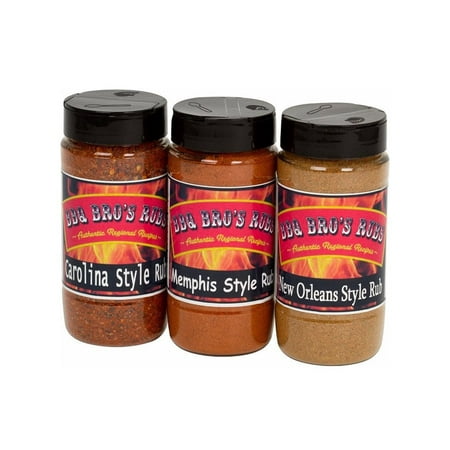 Southern Style BBQ Rub Set – Memphis, New Orleans & Carolina