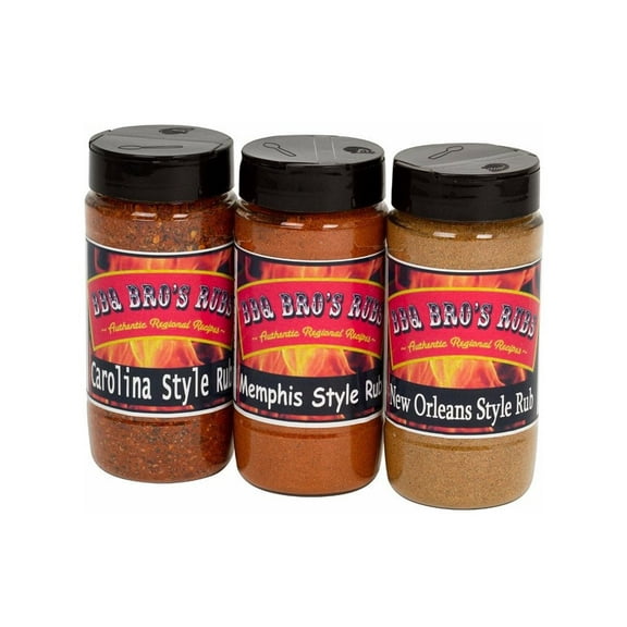Southern Style BBQ Rub Set  Memphis, New Orleans & Carolina