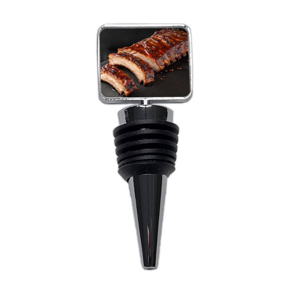 BBQ Baby Back Ribs Wine Bottle Stopper Cap Plug