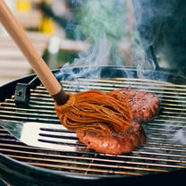 BBQ Barbecue Feeding Mop Rubber Wood Handle Barbecue Baking Dipping Brush Oil Brush Tool/ Bbq Grill Oiling Brush Jl-S03 Large