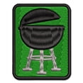 thumbnail image 1 of BBQ Barbecue Grill Applique Multi-Color Embroidered Iron-On Patch - 3.5 Inch Large, 1 of 5