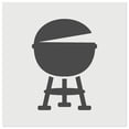 thumbnail image 1 of BBQ Barbecue Grill DIY Cookie Wall Craft Stencil - 9.0 Inch, 1 of 5