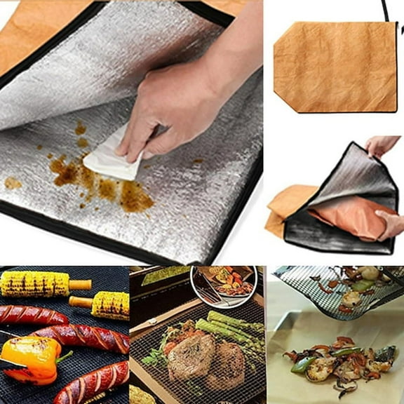 BBQ Blanket, BBQ Blanket for Resting Meat, Reusable Meat Insulated Resting Bag with Zipper for Outdoor BBQ, 1PCS