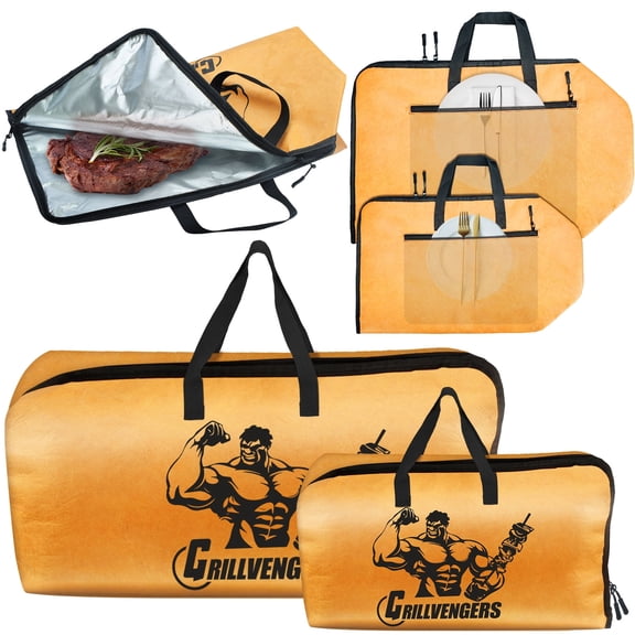 BBQ Blanket for Resting Meat, 18+21 in Smoking Meat Resting Bag, Reusable Meat Resting Blanket Suitable for Brisket, Steaks, Pork, Turkey, Perfect Grilling Gifts for Men