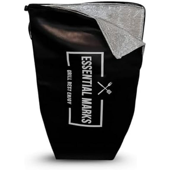 BBQ Blanket for Resting Meat – 21" Heavy-Duty, Multi-Layer Insulated for Resting Smoked Meats – with Wide Mouth for Brisket, Turkey & Steak
