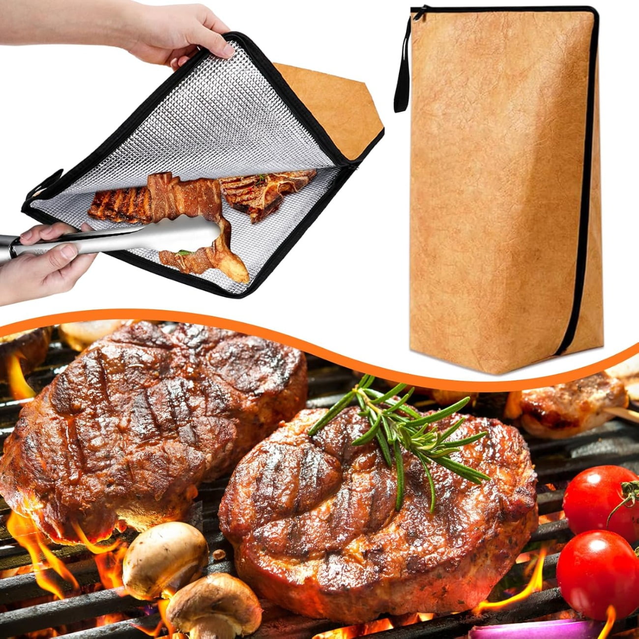 The Ultimate Meat Resting Bag – Insulated BBQ Blanket For Brisket, Pork, Ribs (Includes 24 Butcher Paper Sheets)