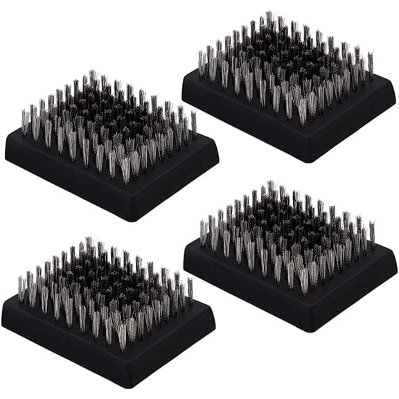 BBQ Brush Heads Grill Replacement Wire Bristle Cleaning Cleaner 4PCS -