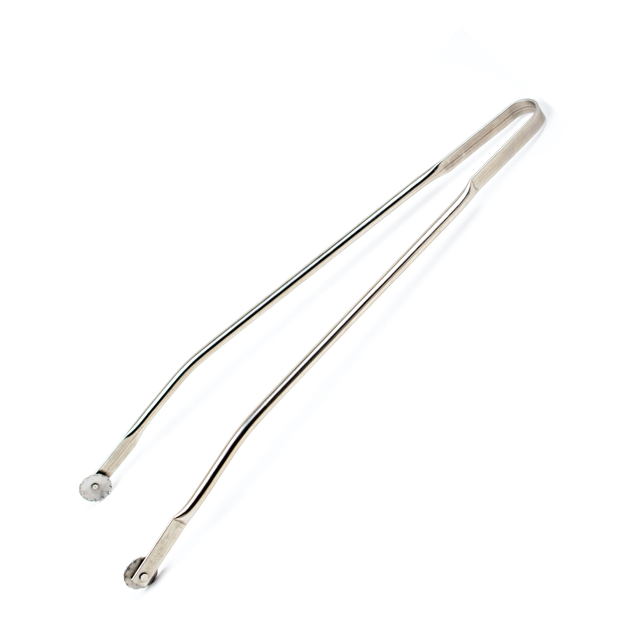Glossy Stainless Steel 16" Hot Dog Grilling Tongs