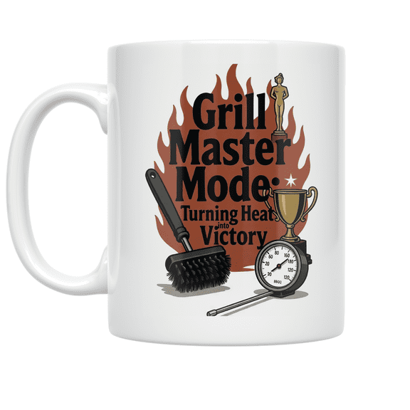 BBQ Champion Design - Grill Master - 11 oz Ceramic Coffee Mug