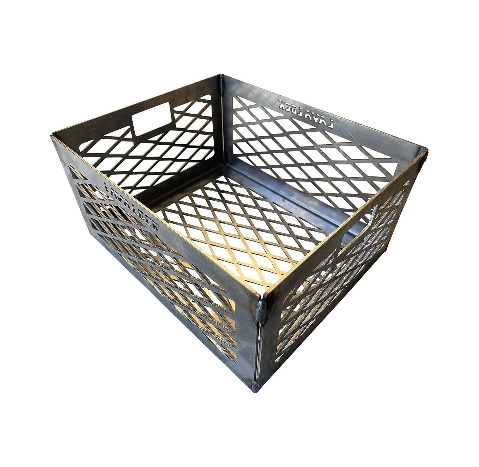 BBQ Charcoal Basket 12 x 10 x 6 inch Vertical Horizontal or UDS Smoker Coal Firebox