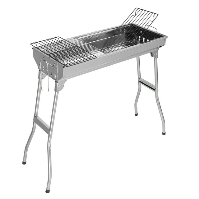 BBQ Charcoal Grill, BTMWAY 28x12 inches Outdoor Barbecue Portable Grill