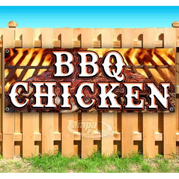 BBQ Chicken 2 13 oz Vinyl Banner With Metal Grommets