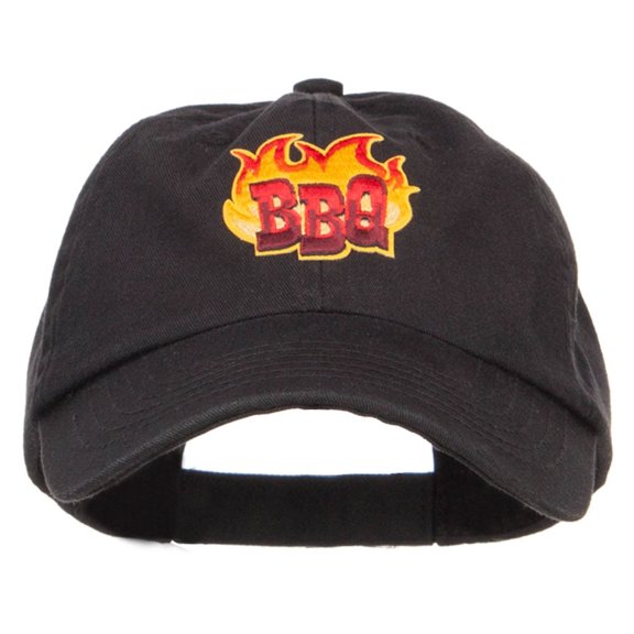 BBQ Cooking Patched Pet Spun Cap - Black OSFM