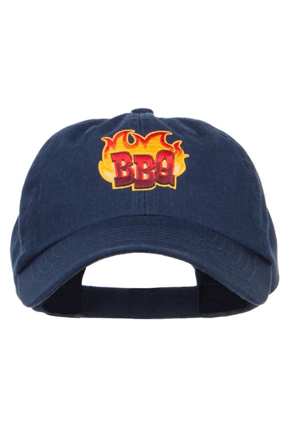 BBQ Cooking Patched Pet Spun Cap - Navy OSFM