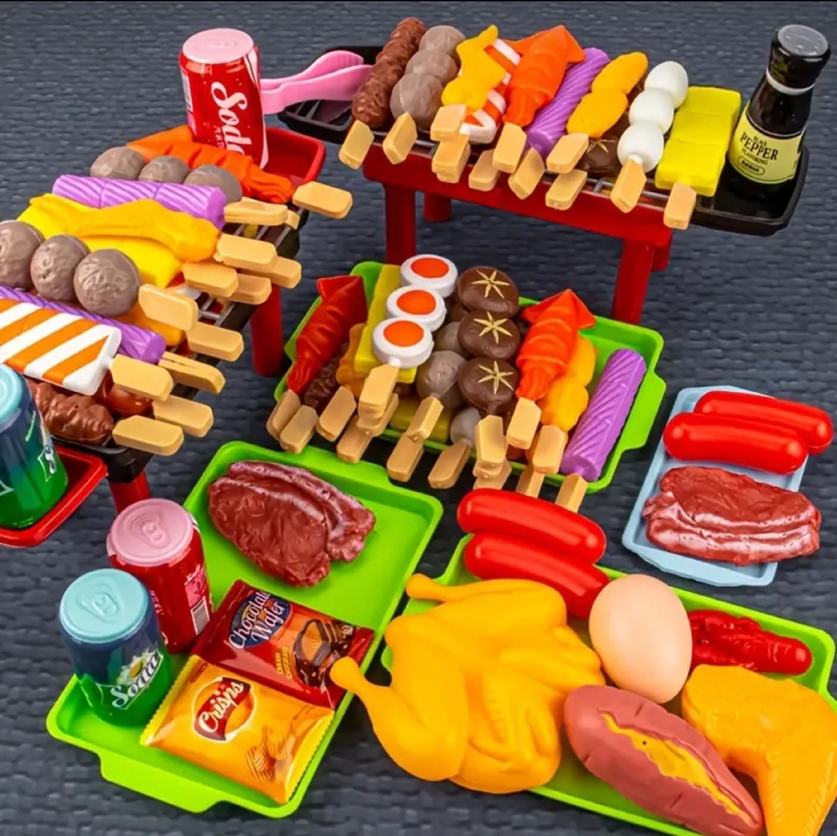 BBQ Cooking Play Set Toys For Kids , Pretend Play Toys For Kids