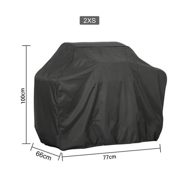 BBQ Cover Outdoor Dust Waterproof Weber Heavy Duty Grill Cover Rain Protective Outdoor Barbecue Cover Round Bbq Grill Black（190T，190X71X117CM）
