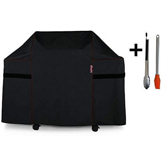BBQ Coverpro 82836 Heavy Duty Grill Cover for Weber Summit 400-Series Gas Grills (Compared to The Weber 7108 Grill Cover) Including Basting Brush and Tongs