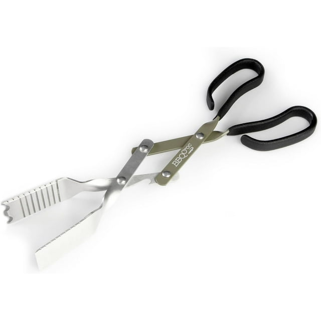 BBQ Croc 3 in 1 Barbecue Tool 15inch Extra Light Tongs, Spatula and