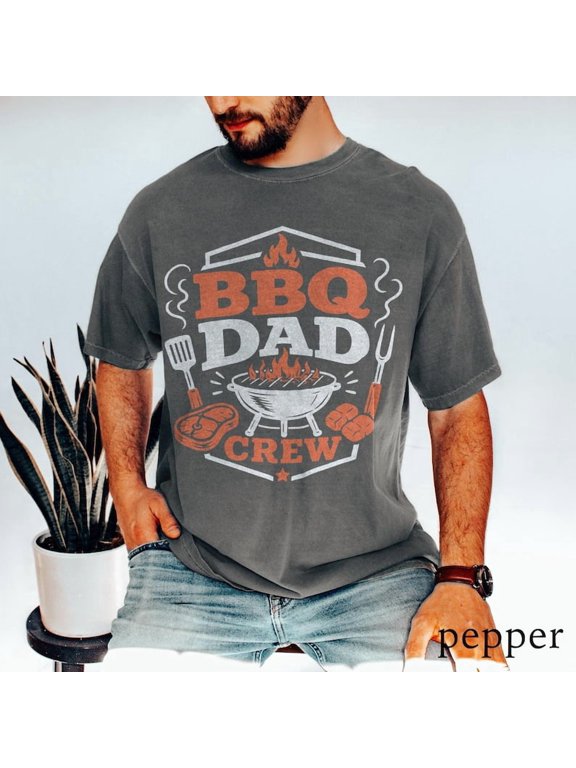 BBQ Dad T-Shirt, Funny Grill Master Graphic Tee, Backyard Barbecue Shirt, Father's Day Gift for Men