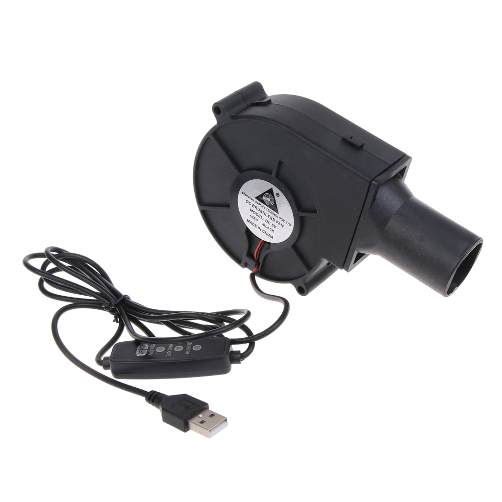 BBQ Fan Air Blower, 5V 3600RPM 2 Wires Connection for Barbecue Picnic
