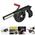 BBQ Fan Air Blower, Portable Hand Crank Blowers, Barbecue Fire Bellows