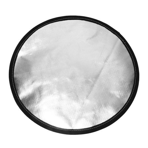 FONDOTIN Fireproof Mat Aluminum Fiberglass 1Pack 13.95X13.95X0.20In
