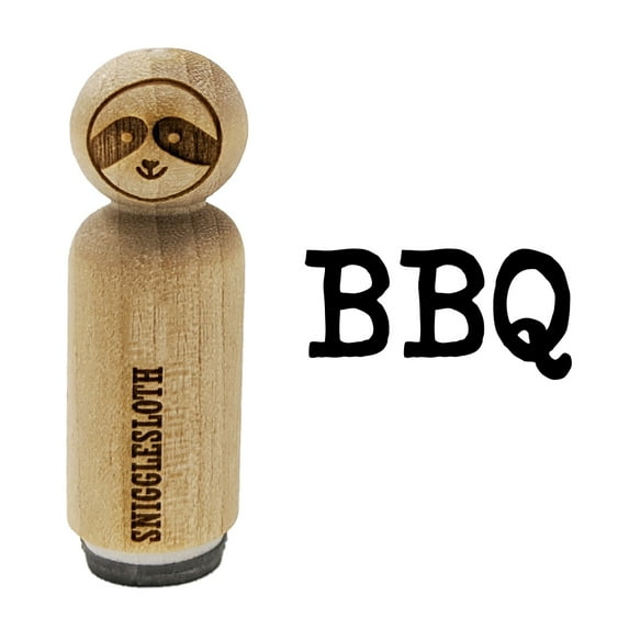 BBQ Fun Text Rubber Stamp for Scrapbooking Crafting Stamping - Mini 1/2 Inch