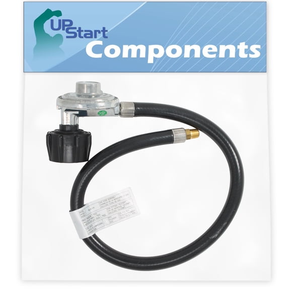 BBQ Gas Grill Propane Regulator Hose Replacement Parts for Weber TARGET-GENESIS 1000 LP - Compatible Barbeque 21" Hose And Regulator With 1/8 NPT Male Thread With QCC1 Connection