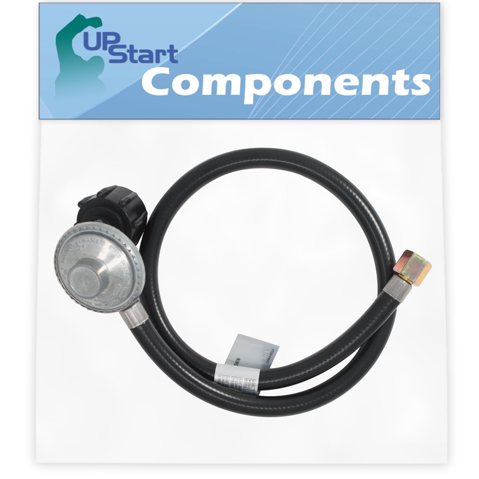 30-Inch Black Hose and Regulator Kit for Gas Grills
