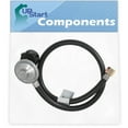 thumbnail image 1 of BBQ Gas Grill Propane Regulator Hose Replacement Parts for Weber 91710001 - Compatible Barbeque 30-Inch QCC1 Regulator and Hose Kit, 1 of 4