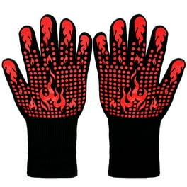 Willstar Barbecue Kitchen Gloves BBQ Oven Mitts Baking Glove Extreme Heat  Resistant Multi-Purpose Grilling Cooking Gloves 