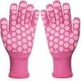 thumbnail image 1 of BBQ Gloves for Women: 932°F Heat Resistant Oven Gloves Non-Slip Grilling Kitchen Gloves for Barbecue. Cooking. Baking Pink, 1 of 5